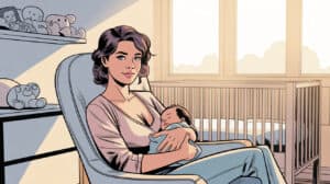 10 Stay-At-Home Mom Schedule To Organize Your Day with a Newborn a-2d-illustrated-comic-book-style-portra_CsHx8yBBSPe3BrjmnWQvpw_hmI2f0PeS1yOJSV_pTxsSg_cover_hd