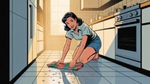 10 Deep Cleaning Floor Hacks To Remove Stubborn Dirt a-2d-retro-comic-book-illustration-in-a-_PXsEnAEjQGqPLr1Rr2Bj_w_PUcb2m5IROq8F_BPGFr9qA_hd