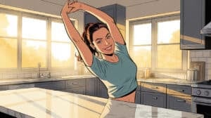10 Stay-At-Home Mom Morning Routine Habits To Win The Day a-2d-shaded-retro-comic-book-style-illus_G9BCbqtqQ_-l5ozZ5tXjoQ_ZlDAb1l1RcCvMouiWWjIJw_hd